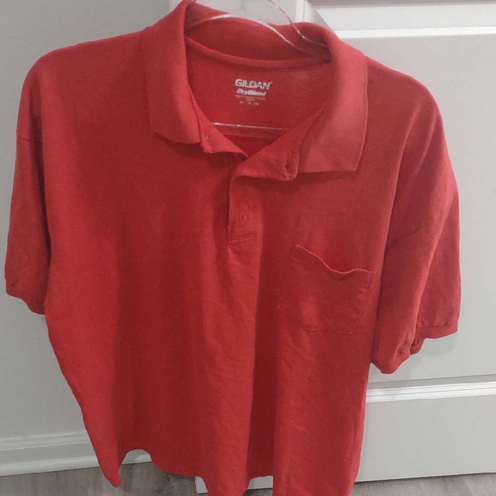 Gildan Red Polo Shirt
